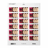 311野生ユリのヒョウのピンク ラベル (フルシート)