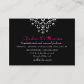 311金属そうシックなブティックの銀 名刺 (裏面)