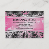 311金属ピンクの至福の黒の房 名刺 (裏面)