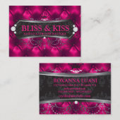 311金属黒い至福の赤面の房 名刺 (正面/裏面)