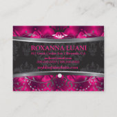 311金属黒い至福の赤面の房 名刺 (裏面)