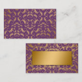 311金神のナスの紫色の座席表 プレイスカード (正面/裏面)