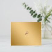 311金神のナス紫色RSVPのカード 出欠カード (スタンド正面)