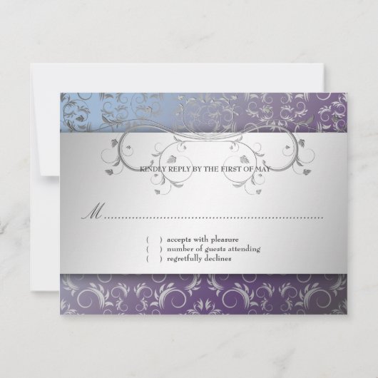 311銀の神のアジサイRSVPカード 出欠カード (裏面)