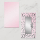 311銀の神の甘いピンクの食器セット プレイスカード (正面/裏面)