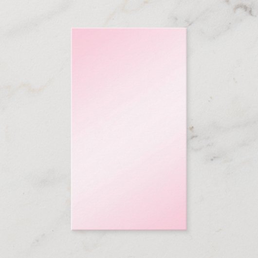 311銀の神の甘いピンクの食器セット プレイスカード (正面)