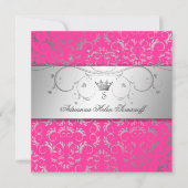 311銀の神のHottのピンク 招待状 (正面)