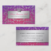 311銀は|の紫色の光輝の報酬の真珠を占います 名刺 (正面/裏面)