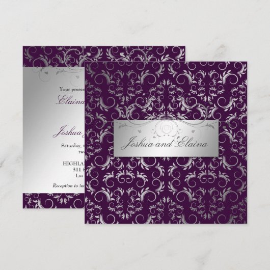 311銀神|ナス 招待状 (正面/裏面)