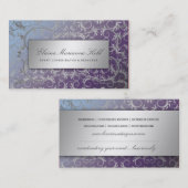 311銀製の神のアジサイ 名刺 (正面/裏面)