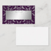 311銀製の神のナスの座席表 プレイスカード (正面/裏面)