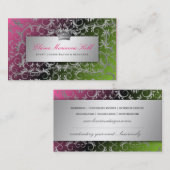 311銀製の神の棒つきキャンデーLiquroice 名刺 (正面/裏面)