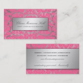 311銀製の神の甘美なピンク 名刺 (正面/裏面)