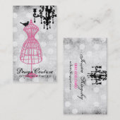 311非常にフランスのなワイヤー服の型枠 名刺 (正面/裏面)
