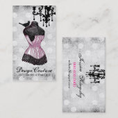 311非常にフランスのな服の型枠 名刺 (正面/裏面)