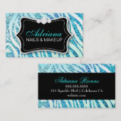 311頭のシマウマのグリッターの水 名刺 (正面/裏面)