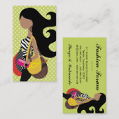 311頭のシマウマのファッショニスタブルネットの長い毛 名刺 (正面/裏面)