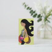 311頭のシマウマのファッショニスタブルネットの長い毛 名刺 (スタンド正面)