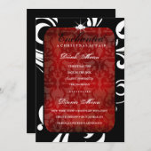 311魅了された赤く粋な渦巻の夕食/飲み物メニュー メニュー (正面/裏面)