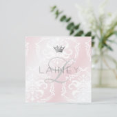 311魅力的なピンクのパーティー招待状 招待状 (スタンド正面)