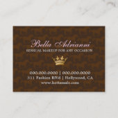 311魅力的な女性のカーボーイのピンクの馬のプリント 名刺 (裏面)