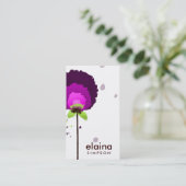 311魅力的な紫色の葱類|の白 名刺 (スタンド正面)