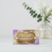 311魅力的な薄紫の優雅 名刺 (スタンド正面)