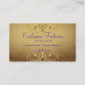 311魅力的な薄紫の優雅 名刺 (裏面)