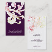 311鮮やかな群葉の火炎信号のナス 名刺 (正面/裏面)