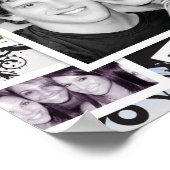 311-おもしろい卒業コラージュプリント ポスター (角)