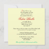 311-インディアン美しい|ブライダルシャワーターコイズドリーム 招待状 (裏面)