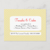 311 – ウプドタヌシュリブライドインディアン インビテーションポストカード (裏面)