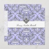 311-エミーペリーウィンクルダマスク招待状 招待状 (正面/裏面)