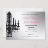 311-グリッツシャンデリア-招待状メタリックバラ 招待状 (裏面)