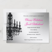 311-グリッツシャンデリア-招待状メタルシルバー 招待状 (裏面)