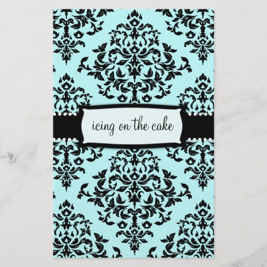 311 – ケーキにアイシング何かブルーフライヤー チラシ (正面)