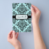 311 – ケーキにアイシング何かブルーフライヤー チラシ (ハンドル)