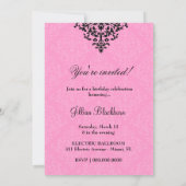 311-ケーキピンクの甘草招待状 招待状 (裏面)