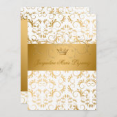 311-ゴールデンディバインホワイトデライトスイート16 招待状 (正面/裏面)