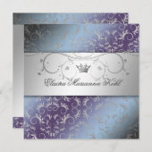 311-シルバーディヴィンアヤグサ（甘）16 招待状 (正面/裏面)