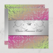 311-シルバーディヴィンイチゴライムスイート16 招待状 (正面/裏面)