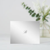 311 – シルバー神炭グレーRSVPカード 出欠カード (スタンド正面)