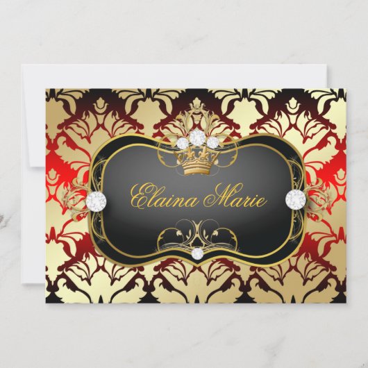 311 ジェットブラック チャオベラ チェリーサス バースデー 招待状 (正面)