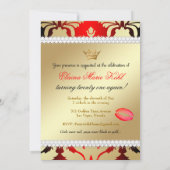 311 ジェットブラック チャオベラ チェリーサス バースデー 招待状 (裏面)