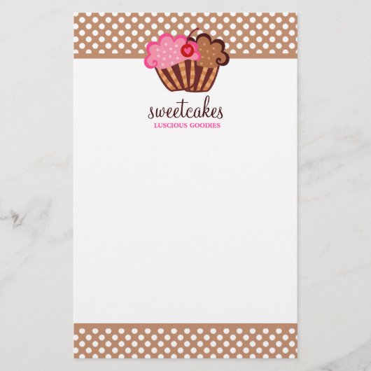 311 – スイートケーキカップケーキブラウンフライヤー チラシ (正面)