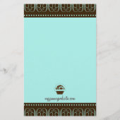 311 – スウィート渦巻形のターコイズフライヤー チラシ (裏面)