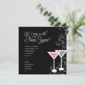 311-ダマスクガラス|大晦日 招待状 (スタンド正面)