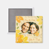 311 – トロピカル日付オレンジを保存 マグネット (正面/裏面)