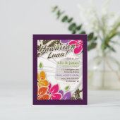 311-ハワイの天国への招待 | 紫 招待状 (スタンド正面)