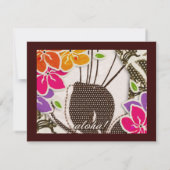 311 ハワイアン ヘブン ご招待 | ブラウン 招待状 (裏面)